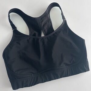 SPANX blk/blk racer back bralette. Could be used for nursing. WireLESS. Size 34D